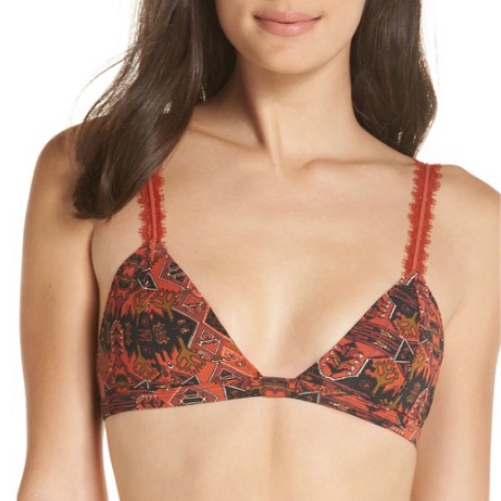 Free People Intimates & Sleepwear Women’s Red Combo Hazel Bralette Size M